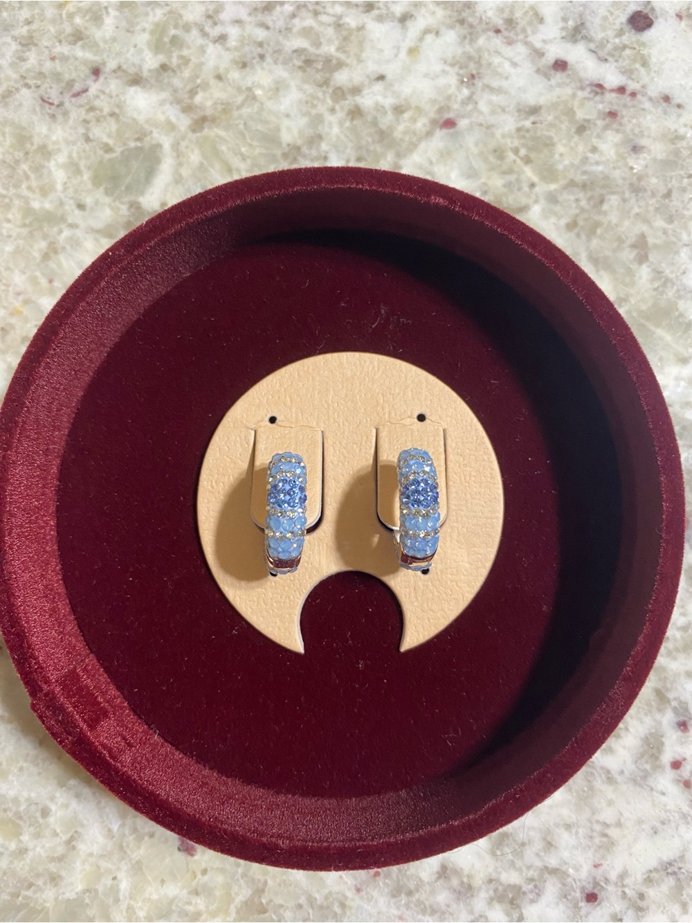 Hillberg and berk Denim small hoop earrings